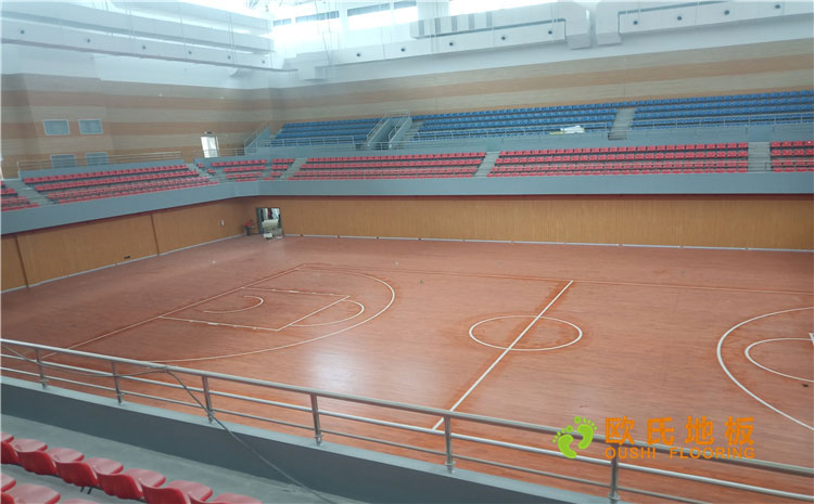 福建漳州市一职业学院体育馆木地板案例